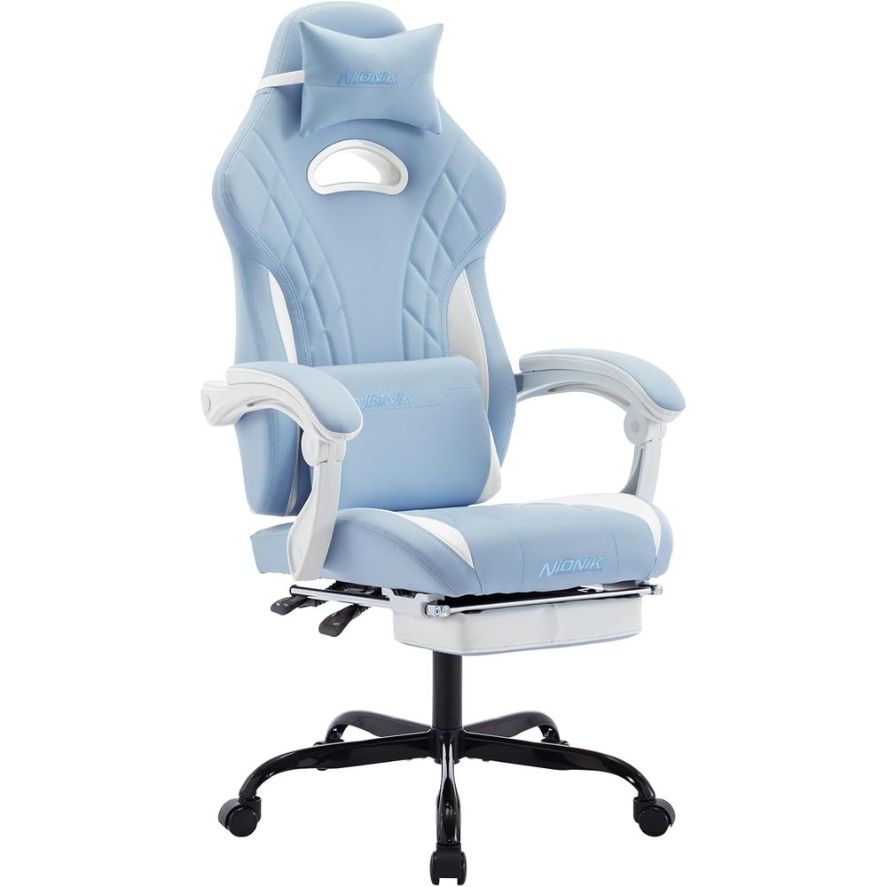 Video Gaming & Esports Usd Acc - Ergonomiczne krzesło gamingowe z podnóżkiem i