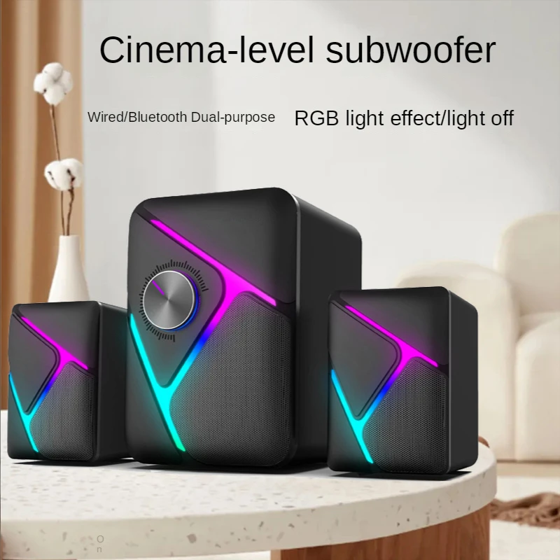 Gaming Speaker 2.1 - Komputer Audio 2.1 Subwoofer Esports Gaming