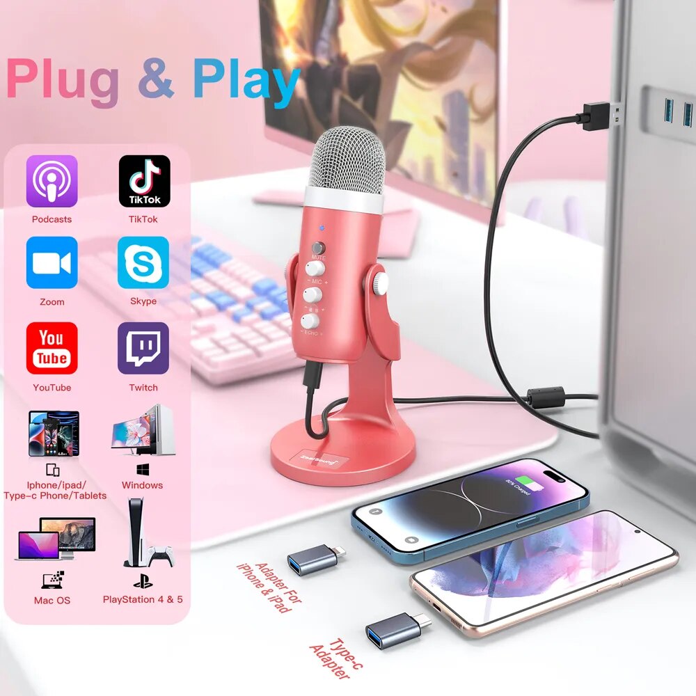 Haomuren mikrofon pojemnościow – Streaming Mic Condenser recenzja i cena
