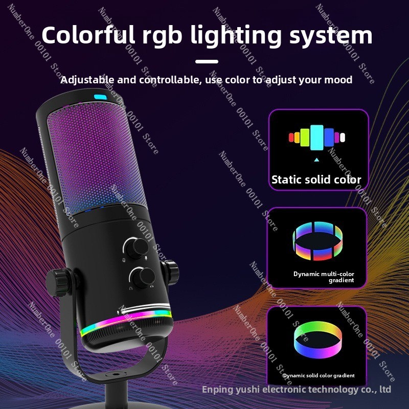 Mikrofon pojemnościowy USB RGB – Streaming Mic Condenser recenzja i cena