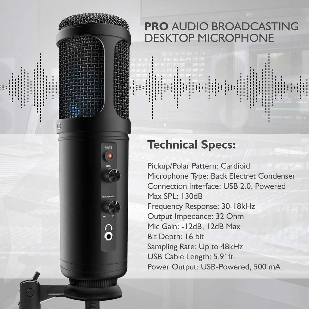 Mikrofon pojemnościowy z regul – Streaming Mic Condenser recenzja i cena