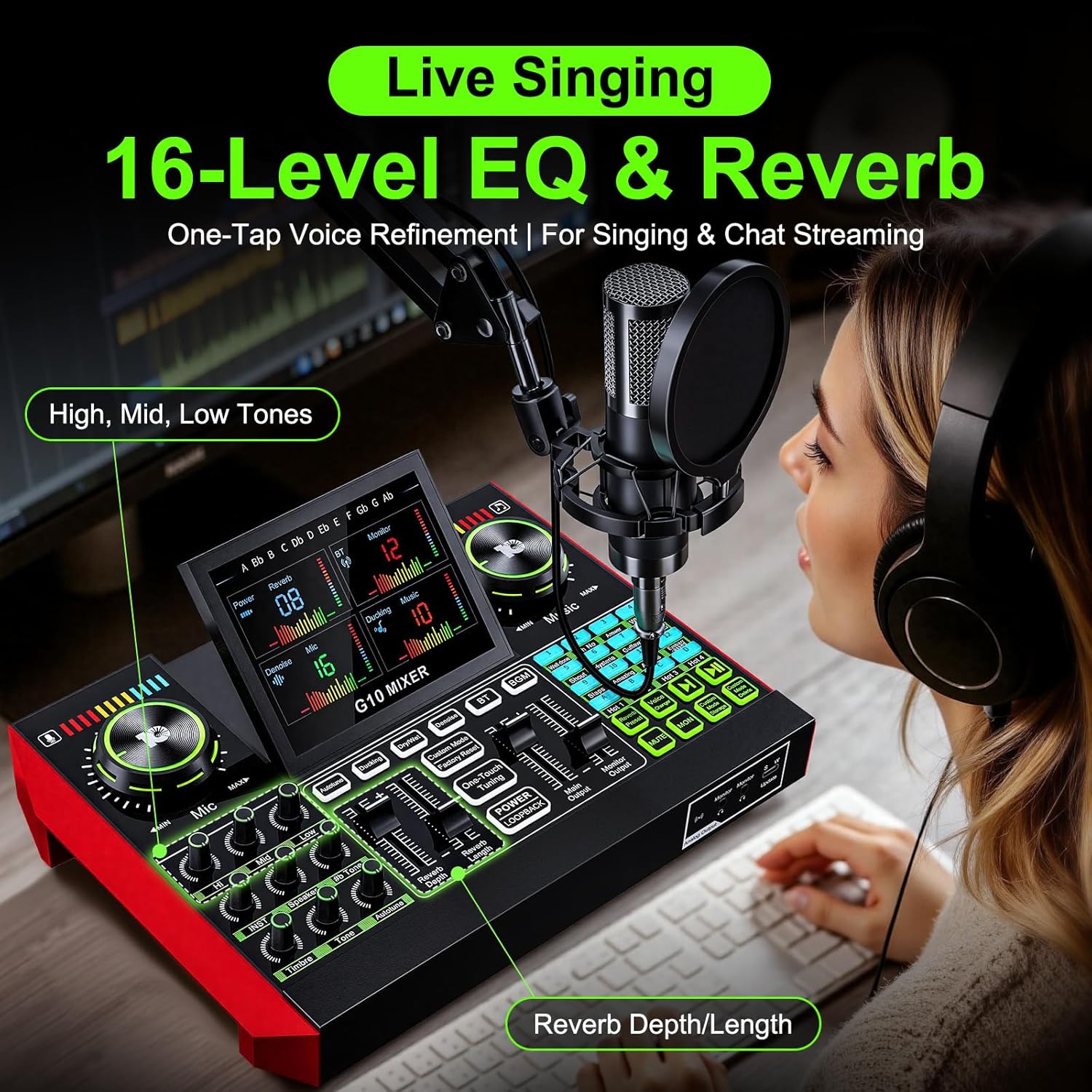 Tenlamp G10 Interfejs Audio do – Streaming Mic Condenser recenzja i cena